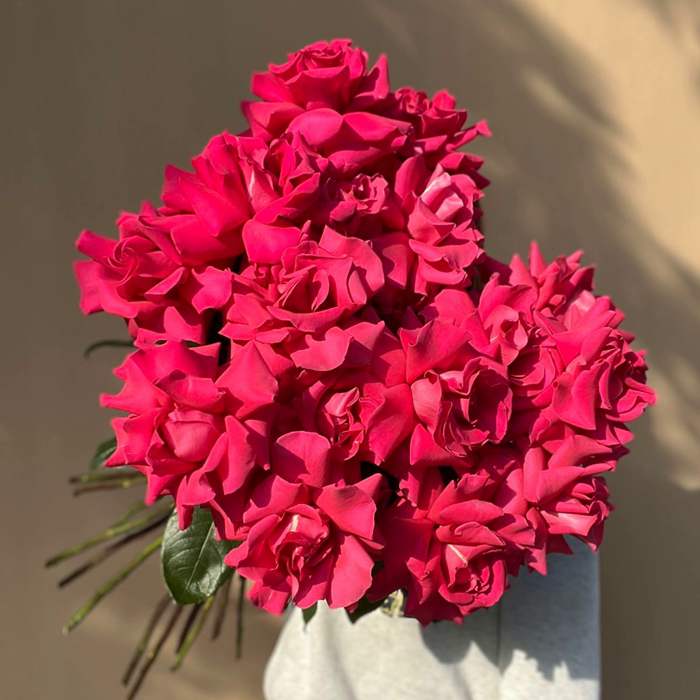 Шикарный букет из 15 французских роз